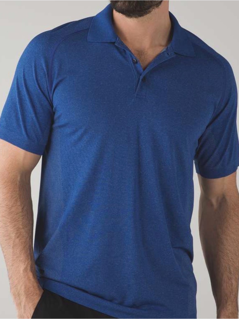 Lululemon Metal Vent Tech Polo Dark Cobalt Men Sz XXL Read